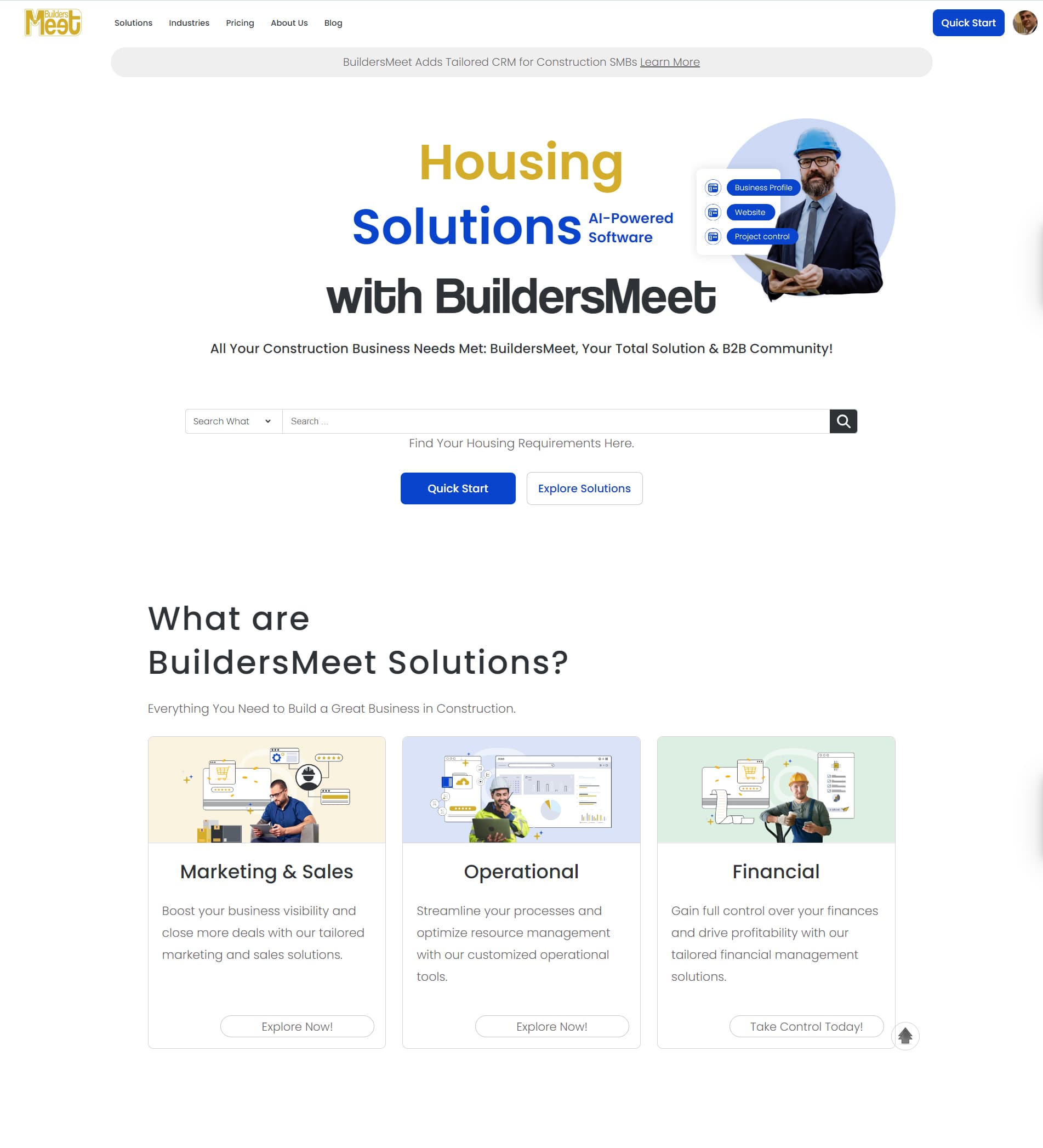 BuildersMeet: Comprehensive SaaS Solutions for Small Construction Businesses